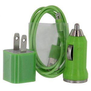Car & Home Cable Adapter iP6 (3-in-1) Green