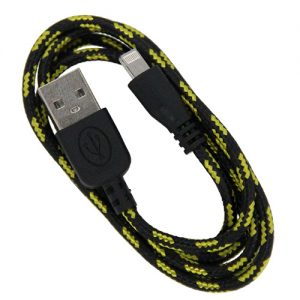 Braided 3' Cable- 8 pin BLACK