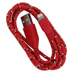 Braided 3' Cable- 8Pin H/RED