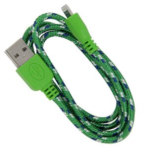 Braided 3' Cable- 8 pin GREEN