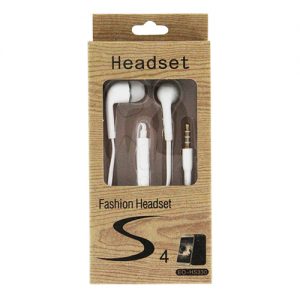 Fashion S4 Earbuds with Remote & Mic- WHITE [EO-HS330]