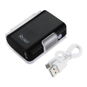 POWER BANK 4000mAh with 25cm micro USB cable BLACK