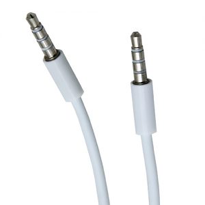 Aux 10ft Cable- 3.5 mm Male to Male WHITE