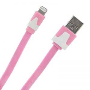 Flat 3' Cable- 8pin PINK/WHITE