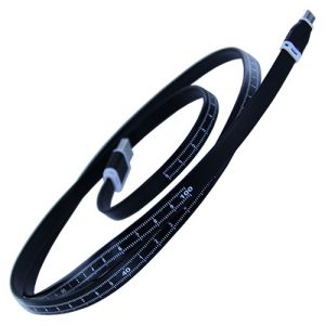 Flat Measuring Tape 4' Cable- Micro BLACK