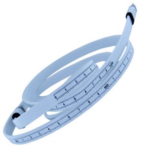 Flat Measuring Tape 4' Cable- Micro WHITE