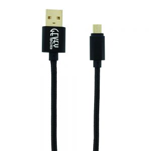 Braided Metal 5Ft Cable- Micro BLACK